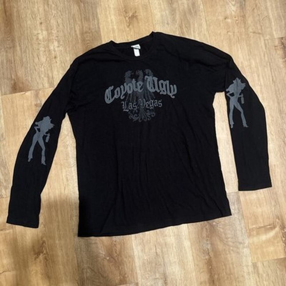 Coyote Ugly Las Vegas Slim Fit XXL Long Sleeve Promo T-shirt Emo Hardy-like SK8T